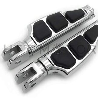 HTTMT- Replacement of Chrome Flat Wing Footpegs Foot Rest For Harley 2018-later FXBB FXBR FXBRS FXLR 2019