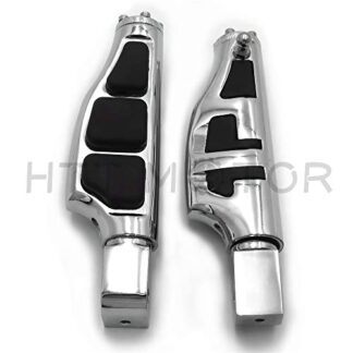 HTTMT- Replacement of Chrome Flat Wing Footpegs Foot Rest For Yamaha Front 1999-2016 YZF-R6 R6S 600R