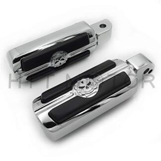 HTTMT- Replacement of Chrome Gear Skull Footpeg For passenger 2018-later Softail Fat Boy FLFB Fat Bob FXFB