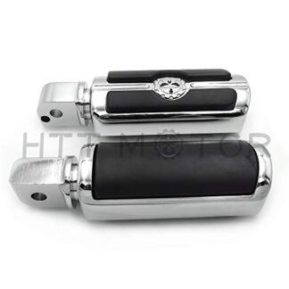 HTTMT- Replacement of Chrome Gear Skull Footpeg For passenger 2018-later Softail Slim FLSL Breakout FXBR
