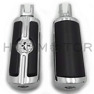 HTTMT- Replacement of Chrome Gear Skull Footpegs For Harley 2018-later FXBB FXBR FXBRS FXLR 2019 Street Bob