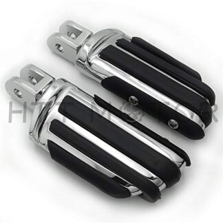 HTTMT- Replacement of Chrome Rubber Pilot footpeg footrest For Harley 2018-later FXBB FXBR FXBRS FXLR 2019