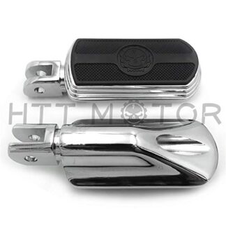 HTTMT- Replacement of Chrome Skull Rubber Footpeg For Harley 2018-later FXBB FXBR FXBRS FXLR 2019