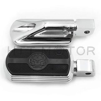 HTTMT- Replacement of Chrome Skull Rubber Footpeg For Yamaha Front 2008-2017 Raider 2009-2017 VMAX