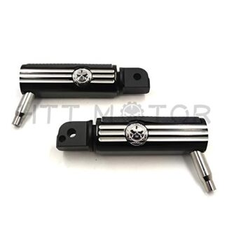HTTMT- Replacement of -Defiance Footpegs Black Anodized For passenger 2018-later Softail Slim FLSL Breakout FXBR