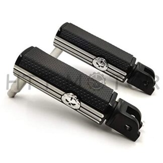 HTTMT- Replacement of Defiance Rider Footpegs Black Anodized For Harley 18-19 Breakout FXBR 114 FXBRS