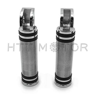 HTTMT- Replacement of Diamond Chrome Footpegs Footrest For Kawasaki Front Vulcan 900 Suzuki Marauder 1600