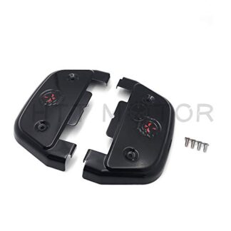 HTTMT- Replacement of Gear Skull passenger footboard floorboard cover For Harley Touring Softail Dyna