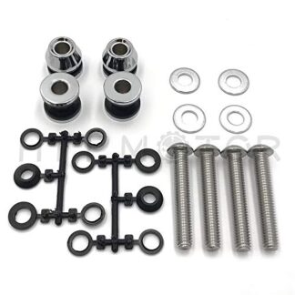 HTTMT- Replacement of HardDrive Sissy Bar Docking Hardware Kit (Chrome) 2003-Up Harley Softail
