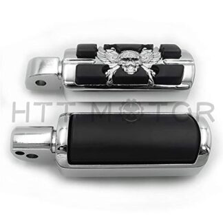 HTTMT- Replacement of Pirate Skull Footpegs For passenger 2018-later Softail Fat Boy FLFB Fat Bob FXFB