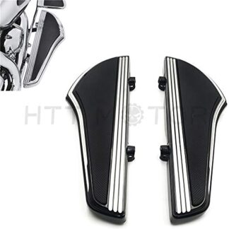 HTTMT- Replacement of Shark Fin Driver Footboard For Harley 12-16 FLD 00-19 Touring Black