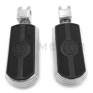 HTTMT- Replacement of Skull rubber Footpeg For Yamaha V-Star 1100 650 Custom Stryker VMax Virago Bolt