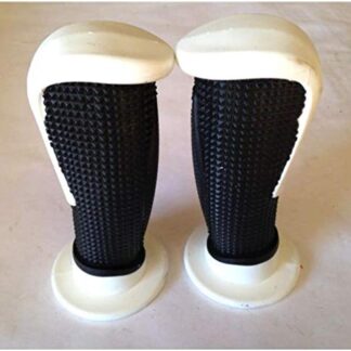 HTTMT- Replacement of Sport Bike Motorcycle Grips White For Polaris Suzuki Yamaha Offroad KTM DIRT BIKE(7/8" LEFT 1" RIGHT)