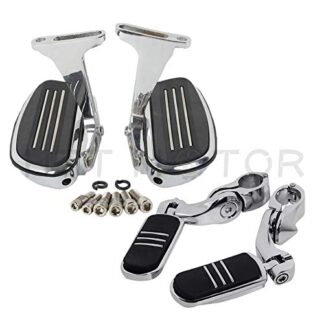 HTTMT- Replacement of Streamliner Passenger Floorboard + 1 1/4'' Highway Foot Pegs For Harley Davidson