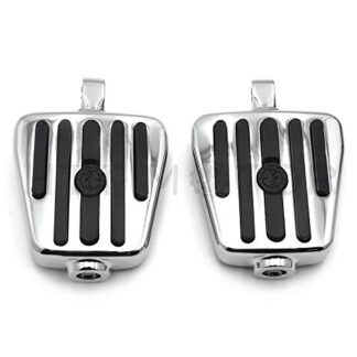 HTTMT- Replacement of Suzuki Boulevard Intruder S83 VS1400 Marauder 800 VZ800 Chrome & Rubber footpegs