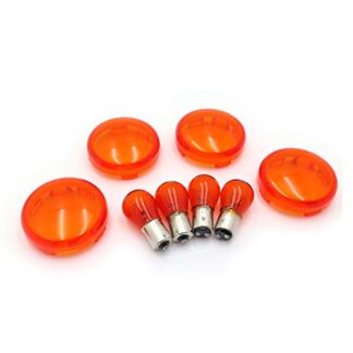 HTTMT- Replacement of Turn Signal Lens For '00-'13 Harley Davidson Softail Dyna Glide Sportsters Orange