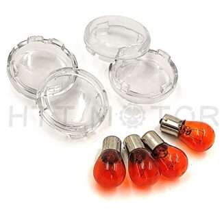 HTTMT- Replacement of Turn Signal Lens For 2000-2013 Harley Davidson Softail Dyna Glide Sportsters Cl