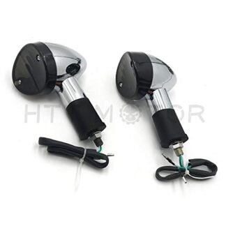HTTMT- Replacement of Universal Motorcycle 12V Turn Signal Light Indicator Blinker Harley Yamaha Smoke