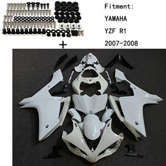 HTTMT Replacement of Unpainted ABS Body work Fairing Kit w/screw For YAMAHA YZF R1 2007-2008 INJECTION