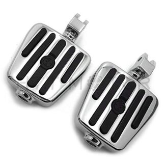 HTTMT- Replacement of Yamaha V-Star 1100 650 Custom Stryker V-Max Virago Bolt Chrome Rubber footpegs