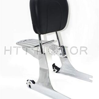 HTTMT- Replacement of sissybar backrest luggage rack Detachable For Harley Dyna 02-19 Chrome