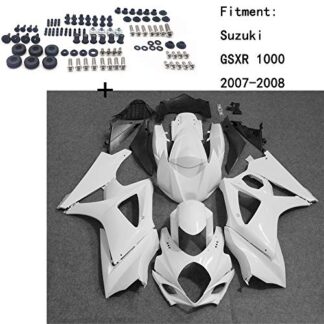 HTTMT S1007- Unpainted ABS Body work Fairing Kit w/screw Compatible with Suzuki GSXR 1000 2007-2008