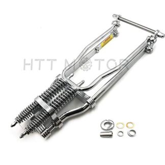 HTTMT SF002- BOBBER Chrome CUSTOM SPRINGER FRONT END Compatible with -4" UNDER STOCK HARLEY MOTORCYCLE
