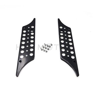 HTTMT SLC001-C- Black CNC Billet Hard Bag Latch Cover Compatible with Touring 93-13 bubble