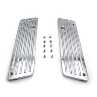 HTTMT SLC002-A- Custom Chrome Saddlebag Latch Covers Compatible with Harley Touring Electra Road Glide 93-13