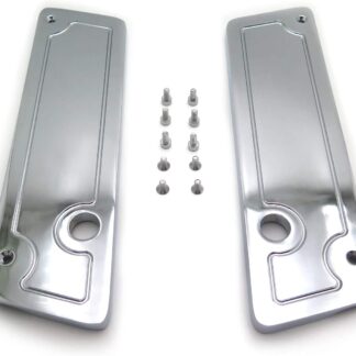 HTTMT SLC002-D- Metal Chrome Saddlebag Latch Covers Compatible with Harley Hard Touring Bags New