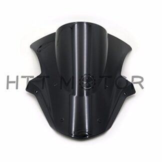 HTTMT- Smoke Black Double Bubble Windscreen Windshield for 11-2015 Kawasaki Ninja ZX10R