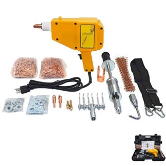 HTTMT- Spot Stud Dent Welder Kit 1600A 110 V Car Dent Puller w/Muti-Hook Weld Meson Pads [P/N: ET-CAR-FIX001-RAW]
