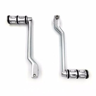 HTTMT Style 101- Chrome Heel Toe Shift Lever w/Foot Peg Shifter Peg Compatible with Harley Davidson Heritage Softail FLST 1986-later