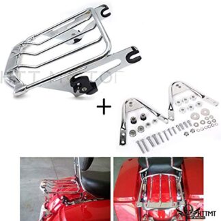HTTMT- TGHD-DH003+502-005- Detachable Two-Up Air Wing Luggage Rack Docking Compatible with Harley Touring 97-08 07 06