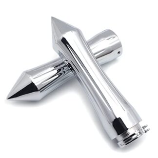 HTTMT TRHB101-1''- Motorcycle Chrome Handle Grips 1" 25mm Compatible with Harley Road King/Ultra/Touring/VTX 1800/ Yamaha Road Star