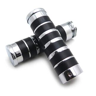 HTTMT TRHB105B-1''- Motorcycle 1" 25mm Handlebar Grips Compatible with Kawasaki Vulcan 800 Classic Drifter/Magna 75/ Harley Davidson FLHR Road King