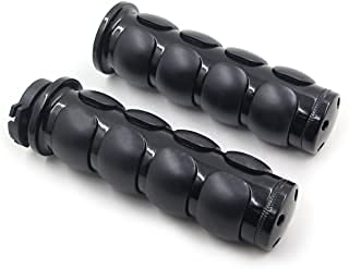 HTTMT TRHB114C- Compatible with 7/8" 22mm Motorcycle Flat Handlebar Hand Grip & Throttle Twist Tube Black