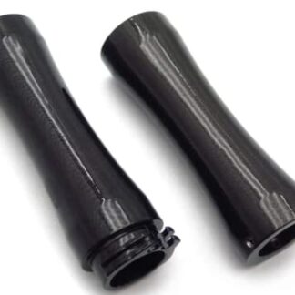 HTTMT- TRHB117-S-25-WHITE- Motorcycle 1" 25mm Slender Waist Black Hand Grips For Honda Yamaha Harley Suzuki