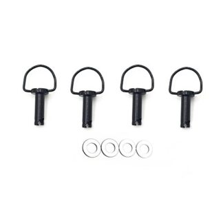 HTTMT - Touring FLHX FLHR X4Fastener Hard Saddlebag Mounting Pin Stud Bolt Chrome [P/N: MT278A X4-BK]