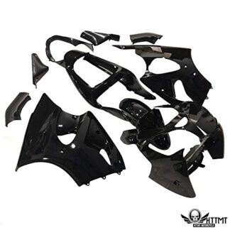 HTTMT- US-K0600-GBK- Gloss Black Fairing Bodywork Fit Compatible With 2000-2002 Ninja 636 ZX-6R Injection ABS NEW