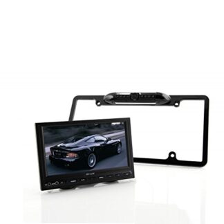 HTTMT- US License Plate Frame Mount Waterproof Night Vision Car Rear View Backup Camera
