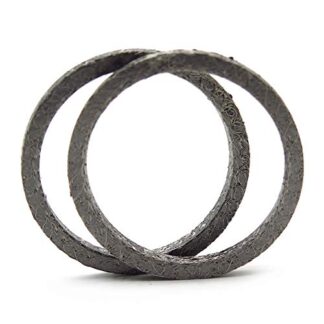 HTTMT- US-TGHD-EPC026-Raw- Exhaust Gaskets 22899 Exhaust Port Gaskets Compatible With Harley 1984-2019 Big Twin Dyna Sporster Road King Electra Glide [See Fitment]