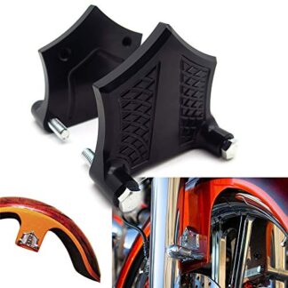 HTTMT- US-TGHD-HAD006-1"-BK- CHROME-E-O Black Contrast Fender Spacer Compatible With HARLEY Baggers (1" Spacer 1984-2013) [See Fitment]