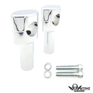 HTTMT- US-TGHD-HBS020-I-CD- 4" Riser 1.25" Mount Springer Front End Compatible With Harley Bobber Chopper DNA Paughco Chrome