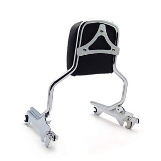 HTTMT- US-TGHD-SBB048-CD2- Passenger SissyBar Backrest Upright Standard Chrome Compatible With2018-2020 Harley Fat Boy Breakout