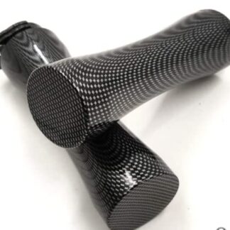 HTTMT- US-TRHB112-25-CN-NOLOGO- Universal 1" 25mm CNC Handle Bar Grips Motorcycle Hand Grips Carbon Fiber Style