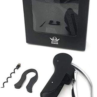 HTTMT- US-XH9900-BK+SR2- Rabbit Style Corkscrew Wine Bottle Lever Opener Foil Cutter Corkscrews Portable