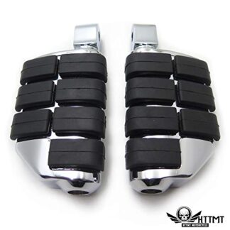 HTTMT- USMT216-046+PA004X2 -Replacement of Chrome Dually Footpegs foot rest For Yamaha Road Star Warrior 2002-2009 Front