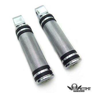 HTTMT- USMT216-096+PA004X2 -Replacement of Diamond Chrome Footpegs Footrest For Yamaha Road Star Warrior 2002-2009 Front