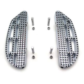 HTTMT- USMT216-109A-CD- Chrome Knob Dominator Passenger Footboard Compatible With Harley 00-17 Softail Street Bob 2016 Heritage Softail Classic Low Rider [See Fitment]